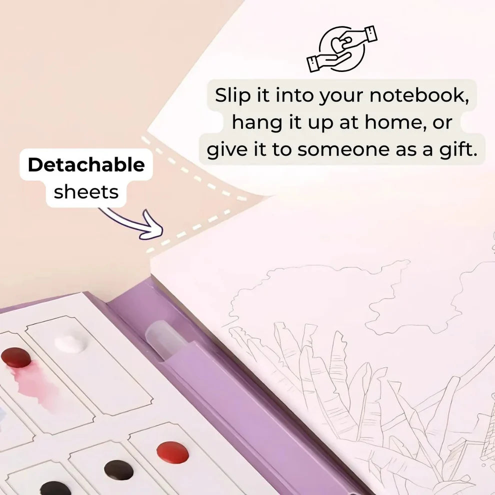 🖼️Set de Peinture Aquarelle 💕 Adapté aux Débutants