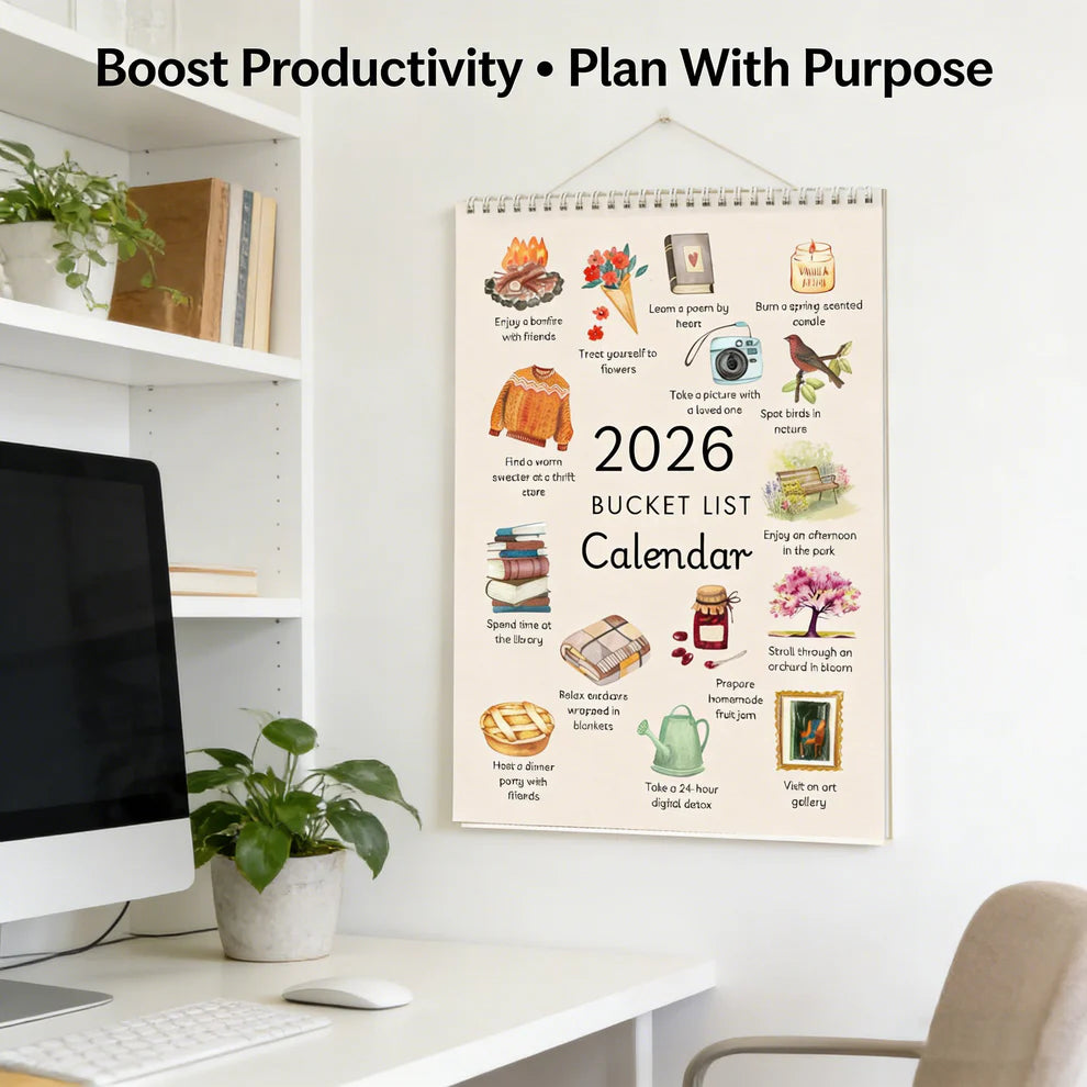 ✨Calendrier Spiral 2026 : Ralentir et Savourer les Saisons📅