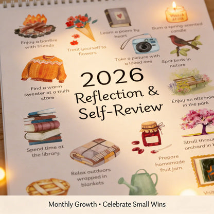 ✨Calendrier Spiral 2026 : Ralentir et Savourer les Saisons📅