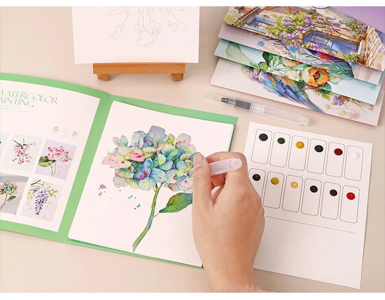 🖼️Set de Peinture Aquarelle 💕 Adapté aux Débutants