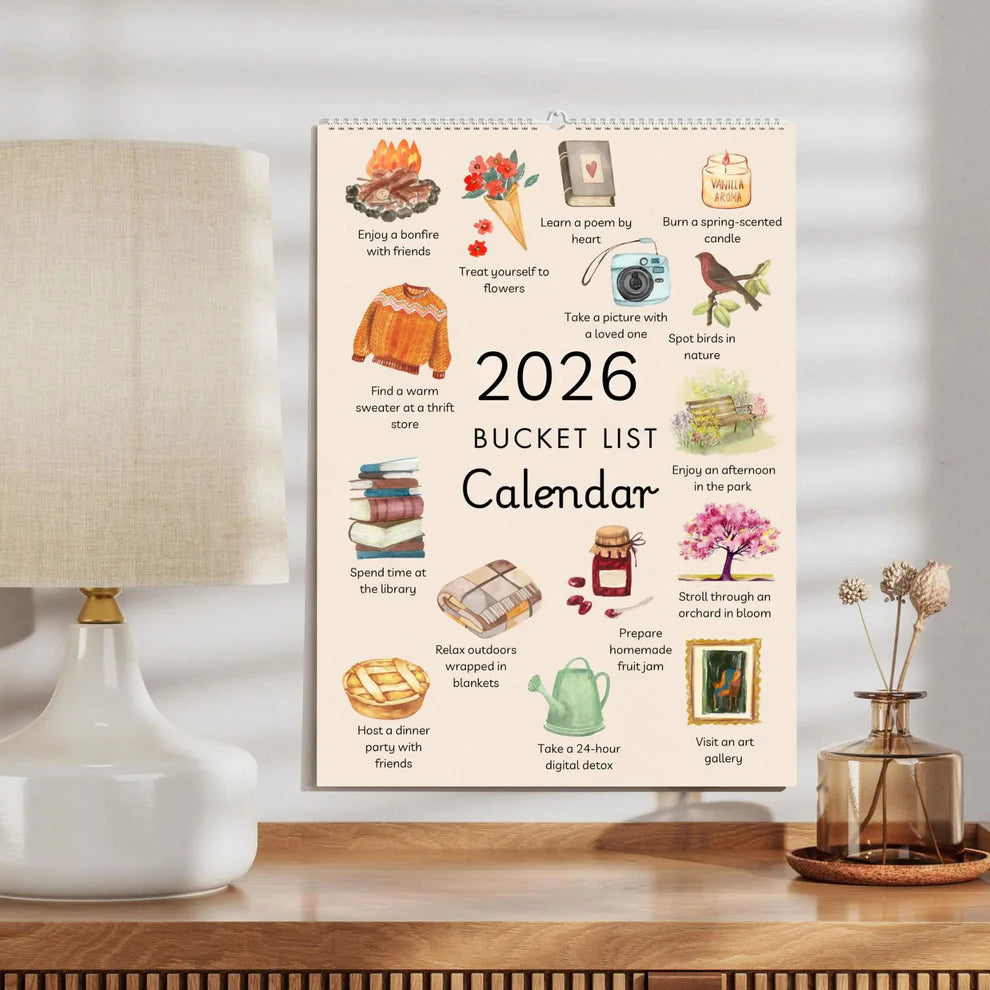 ✨Calendrier Spiral 2026 : Ralentir et Savourer les Saisons📅