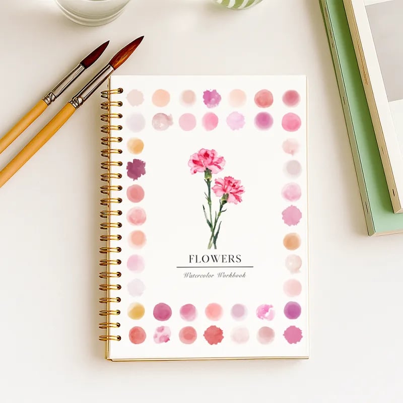 🖼️Cahier de Peinture Aquarelle 💕 Adapté aux Débutants