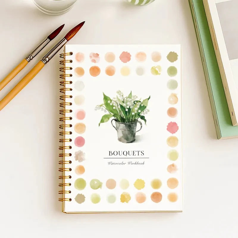 🖼️Cahier de Peinture Aquarelle 💕 Adapté aux Débutants