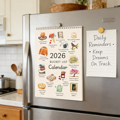 ✨Calendrier Spiral 2026 : Ralentir et Savourer les Saisons📅