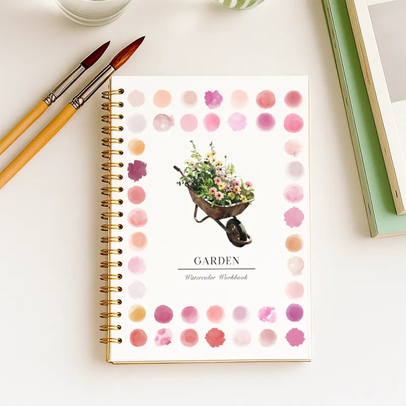 🖼️Cahier de Peinture Aquarelle 💕 Adapté aux Débutants