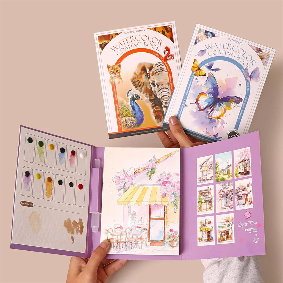 🖼️Set de Peinture Aquarelle 💕 Adapté aux Débutants