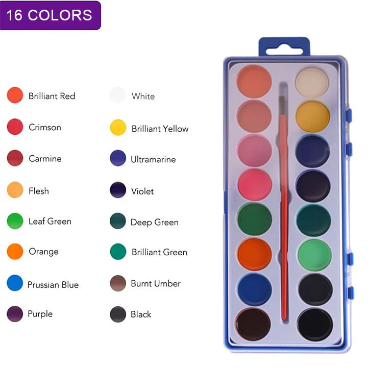 🖼️Cahier de Peinture Aquarelle 💕 Adapté aux Débutants